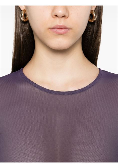 Body a maniche lunghe in mesh in viola Alex perry - donna ALEX PERRY | BY053PF25GRP